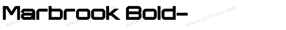 Marbrook Bold字体转换
